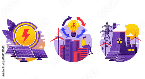 Empowering sustainable energy solutions with solar, wind, and nuclear power for a brighter future today