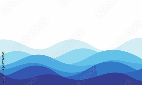 Stunning layered blue waves background for modern website design or vibrant ocean themed marketing campaign