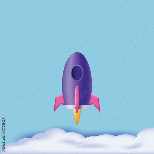space ship rocket object icon vector design illustration. moon and satellite orbiting planet earth. astronaut.