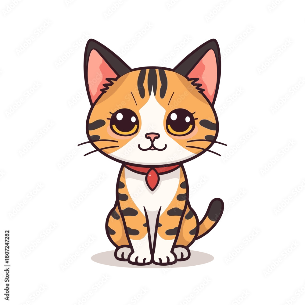Obraz premium Cute Cat Cartoon Design Very Cool