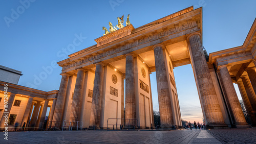 The Brandenburg Gate in Berlin, Germany.