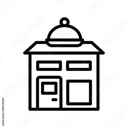 Canteen line icon , vector, pixel perfect, illustrator file 
