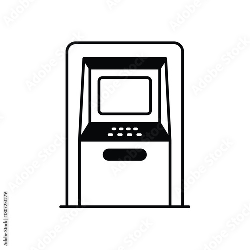 Atm Machine vector icon