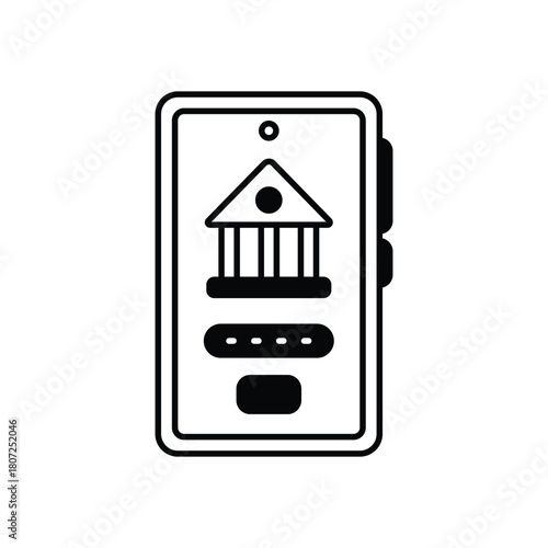 Mobile Banking vector icon