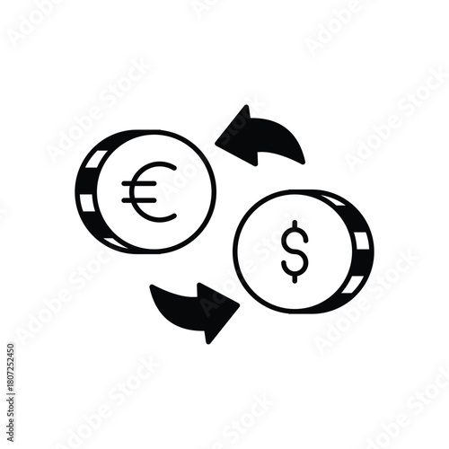 Currency Exchange vector icon