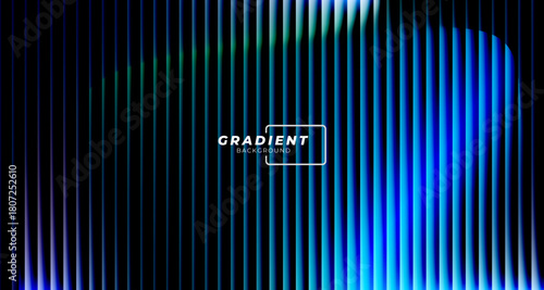 Vibrant gradient with ribbed fractal glass texture pattern and dark circular center. Dynamic abstract artwork perfect for modern banners, marketing visuals, creative backgrounds and artistic projects