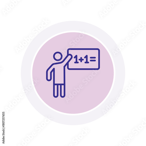  Teacher color circle icon , vector, pixel perfect, illustrator file 