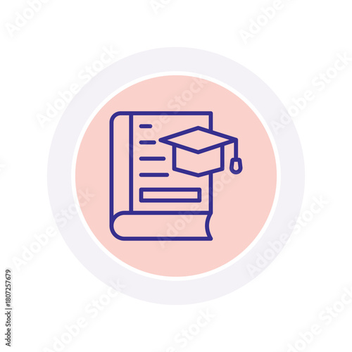 Thesis color circle icon , vector, pixel perfect, illustrator file 
