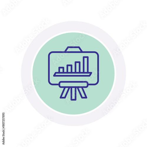 Whiteboard color circle icon , vector, pixel perfect, illustrator file 
