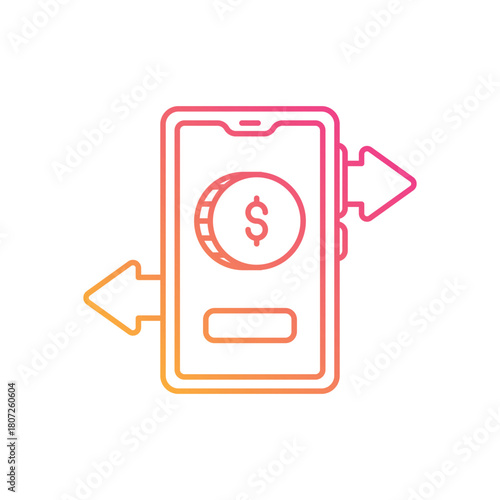 Money Transfer vector icon