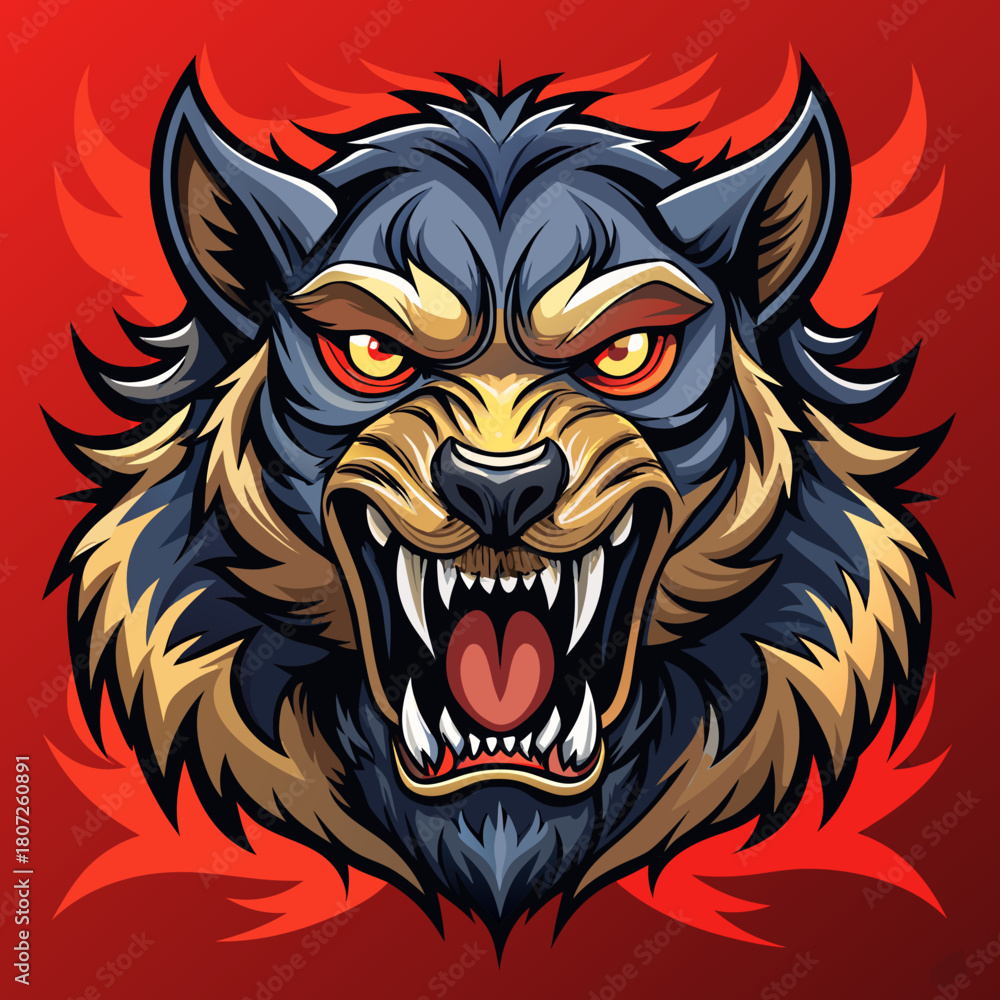 Obraz premium bold fierce animal design.