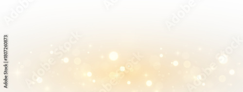 Fantasy starry confetti sparkle with glowing golden stardust light in rich luxury magical festive background.