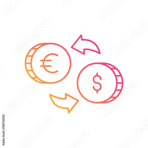 Currency Exchange vector icon