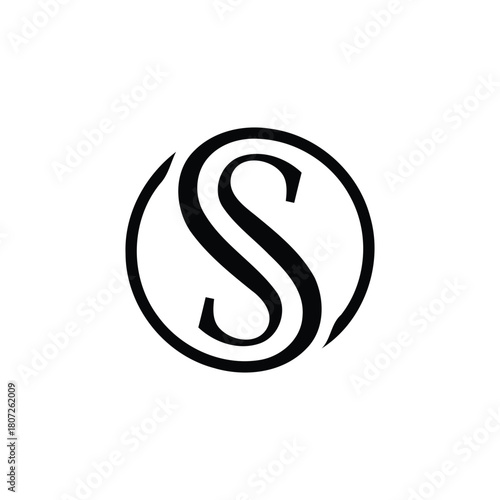 Elegant Monogram Logo with Intertwined  SS Letters