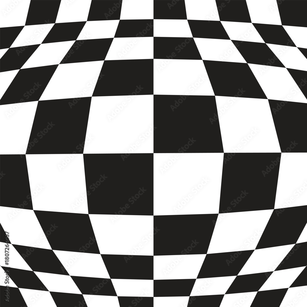 Fototapeta premium Abstract background illustration of 3d chess checkers tiles.
