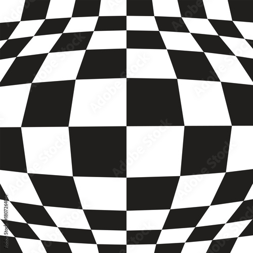 Abstract background illustration of 3d chess checkers tiles.