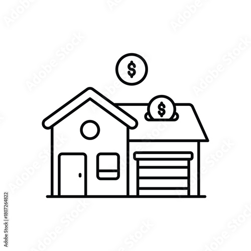 Mortgage  vector icon