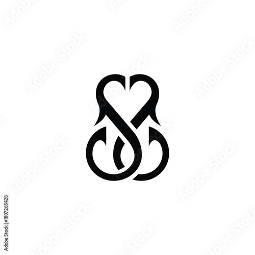 Intertwined Letter SS Monogram Logo