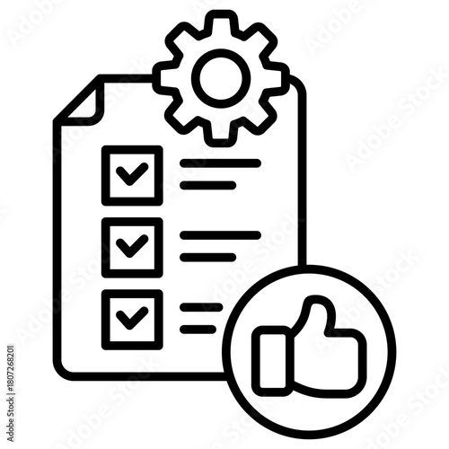 Accomplishment Outline Icon
