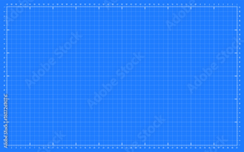 Cutting mat with grid