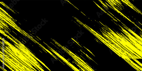 Dots halftone yellow and dark blue color pattern gradient grunge texture background.