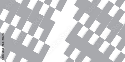 3D White abstract background with waves. Creative Architectural Concept. Design