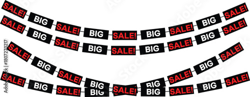 Premium Vector Big Sale Banner Illustration | Retail Clearance Shopping Promotion Design Asset