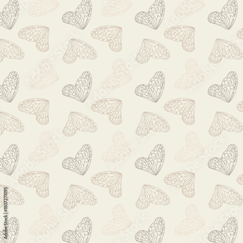 Butterfly print seamless vector pattern