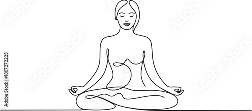 continuous line drawing of female Kegel exercises.one line drawing of woman doing kegel exercises. one line Icon drawing with white background