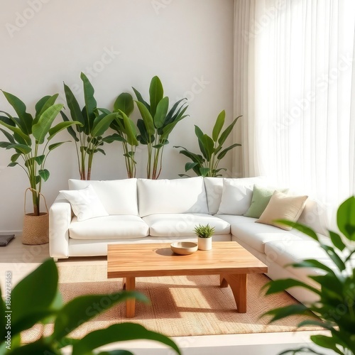 Minimal White Interior Design with Modern Furniture