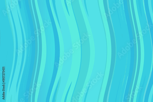 Dynamic Teal Blue Wavy Lines Abstract Background vector illustration
