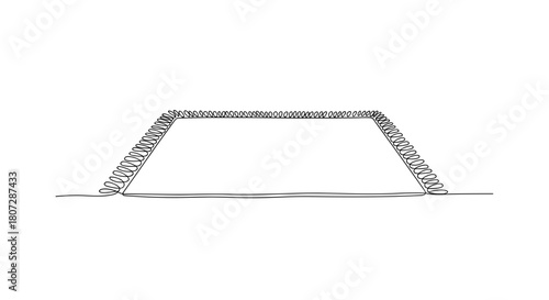 Wireframe soccer goal on white background  