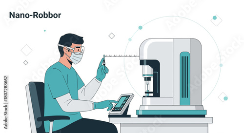 Scientist conducting experiment with advanced lab equipment for cutting-edge research and