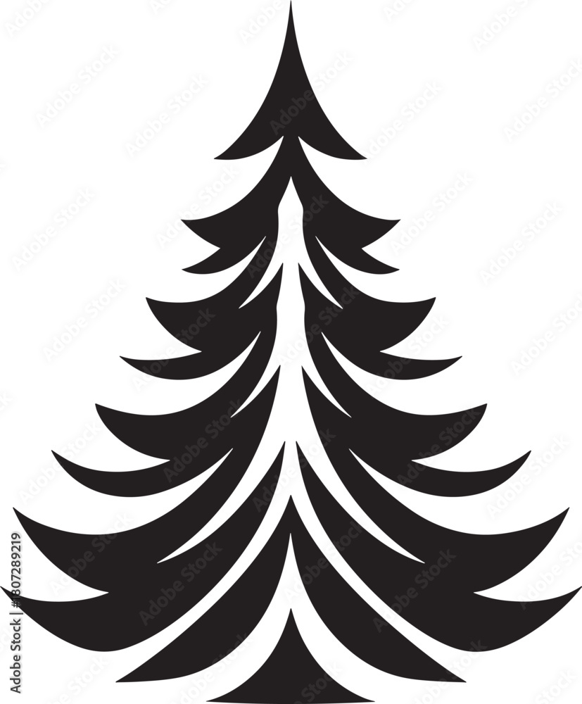 Obraz premium Christmas tree vector, Merry Christmas tree vector files, Christmas vector files eps