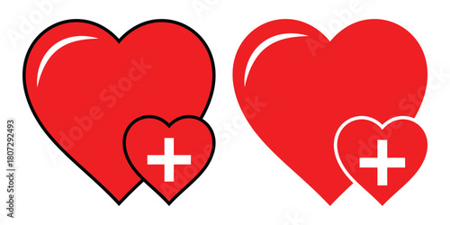 Medical Heartbeat & Health Symbols – Modern Vector Icon Pack