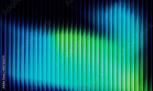 Vibrant gradient with ribbed fractal glass texture pattern and dark circular center. Dynamic abstract artwork perfect for modern banners, marketing visuals, creative backgrounds and artistic projects