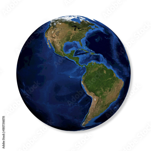 Earth from Space: America's View with Detailed Topography
