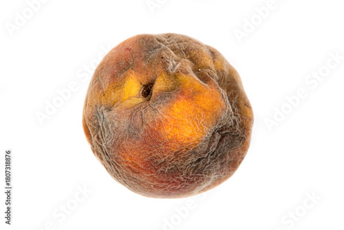 Rotten Peach With Mold: Spoiled Produce, Decay, Edible Waste, and Kitchen Hygiene