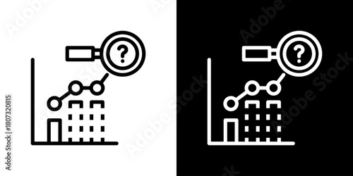 Forecast Icon Line Style Vector Illustration 