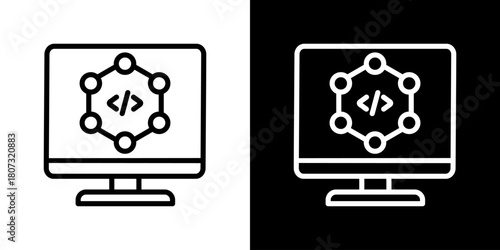 Software Icon Line Style Vector Illustration 