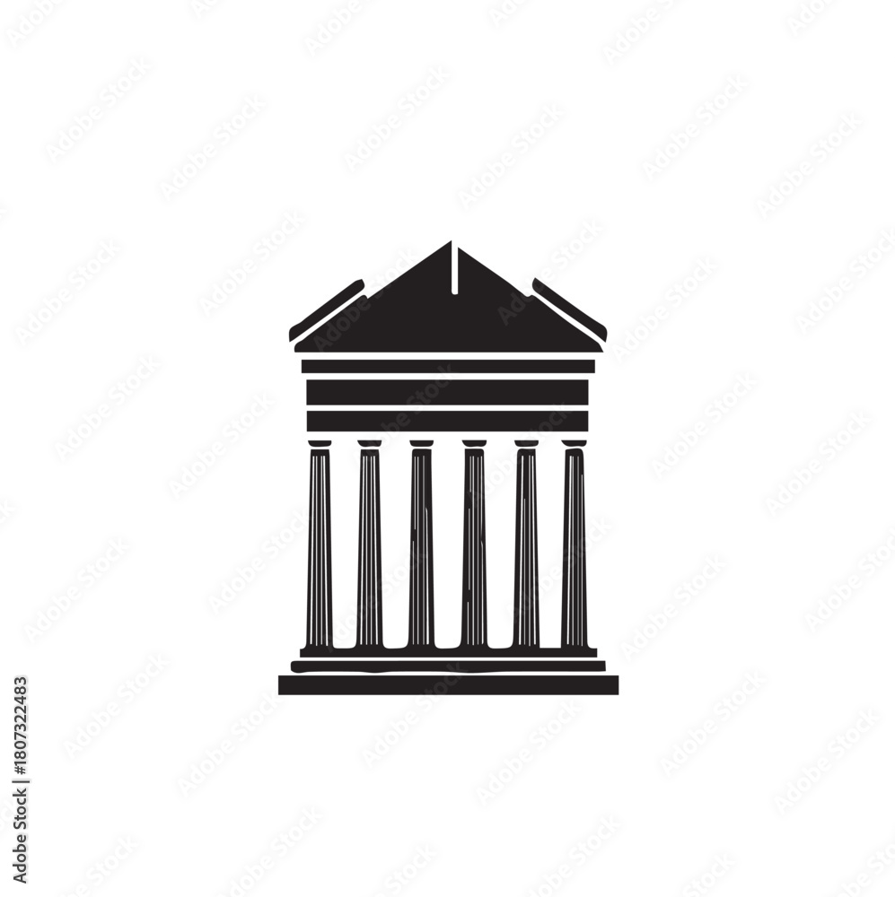 Fototapeta premium greek column vector illustration
