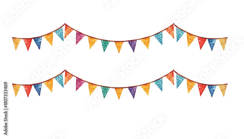 Vintage watercolor illustration of a red and white striped circus big top tent