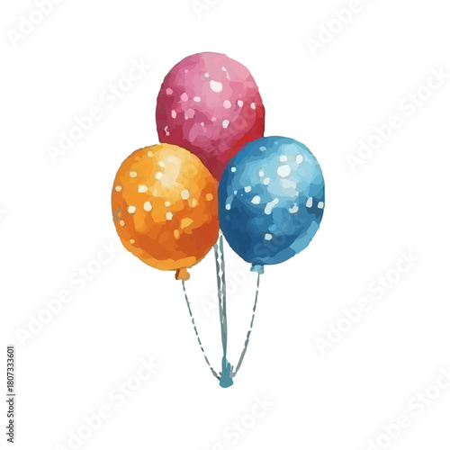 Vintage watercolor illustration of a red and white striped circus big top tent