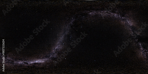 Fototapeta Naklejka Na Ścianę i Meble -  milkyway equirectangular vr environment space galaxy 14k