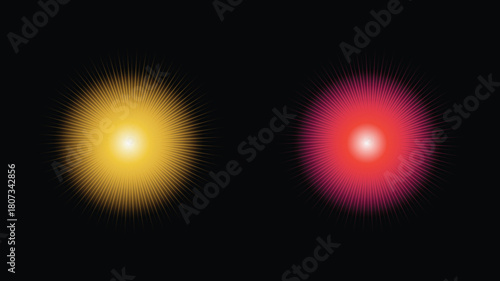 Sunlight special lens flash light effect on transparent background. Effect of blurring light. Vector Illustration
