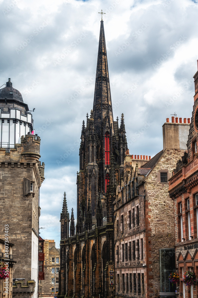 Fototapeta premium Tolbooth Kirk, Edinburgh, Mid-Lothian, Scotland