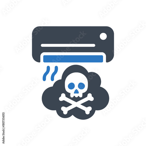 Toxic Air Conditioner Gas Icon