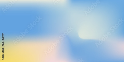 Abstract cirrus clouds. Light blue, pink color vector banner. Pastel gradient sky pattern. Blurred light fuzz colorful gradient background. Pastel smooth mesh shapes. Vector soft horizontal backdrop