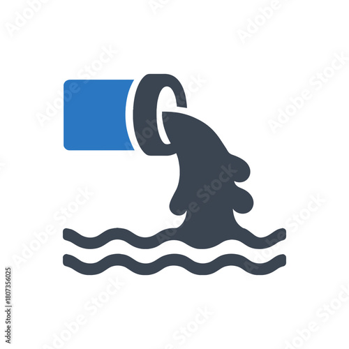 Industrial Waste Water Pipe Icon