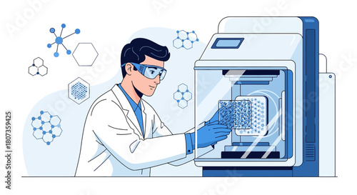 Advanced scientific analysis with automated systems showcasing pharmaceutical discovery innovation